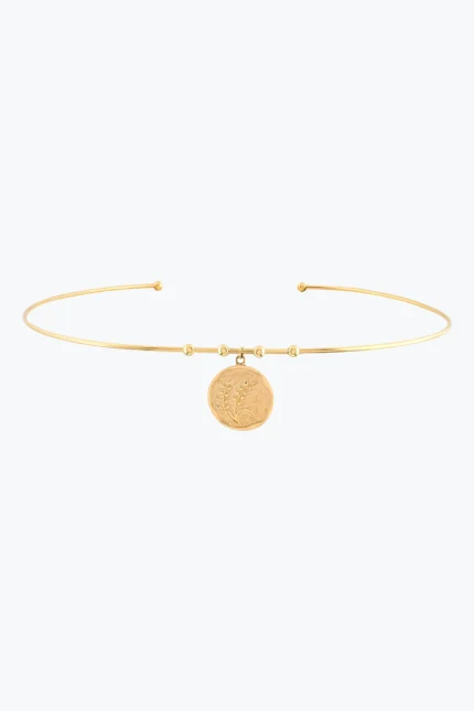 Başak Damga Uçlu Tel Choker 14 Ayar altın Choker Kolye modelleri ve fiyatlarıdan bir ürünü